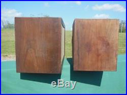 1960's ACOUSTIC RESEARCH AR-3 SPEAKERS PAIR ORIGINAL OILED WALNUT WORKS KY #2