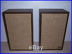 1970s VTG ACOUSTIC RESEARCH AR-7 STEREO SPEAKERS NEW SURROUNDS WILL SHIP