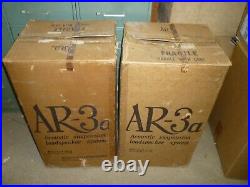 2 Acoustic Research AR 3a Speakers Near Mint with Boxes Manuals SERVICED