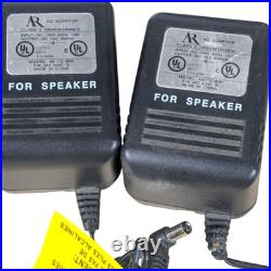2 Acoustic Research AW 871 Wireless Speakers With Power Cords No Transmitter Unit
