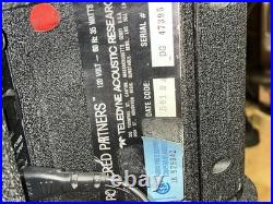 2 Teledyne AR Acoustic Research Powered Partners Speakers WithCords Consecutive #s 2 Teledyne AR Acoustic Research Powered Partners Speakers WithCords Consecutive #s