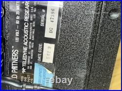 2 Teledyne AR Acoustic Research Powered Partners Speakers WithCords Consecutive #s 2 Teledyne AR Acoustic Research Powered Partners Speakers WithCords Consecutive #s