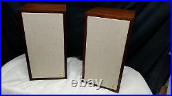 2 Vintage ACOUSTIC RESEARCH AR-4X SPEAKERS with New Crossover Capacitors A++ Sound