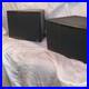 2 Vintage Acoustic Research Cube Book End Speakers Black