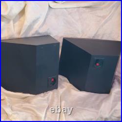 2 Vintage Acoustic Research Cube Book End Speakers Black