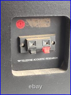 (2) Vintage Teledyne Acoustic Research Ar38s Tested And Sounds Great