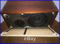 2 Vintage matched pair ACOUSTIC RESEARCH AR-4x speakers tube audio both WORKING
