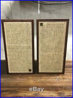 2 x Acoustic Research AR-4x Walnut Speakers ALL Working. Great Condition