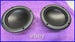 2x Acoustic Research 5 Bass Woofers Speakers Lf130rz1415570 D03-0009 25w Mint