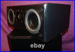 4 BOSTON ACOUSTICS SPEAKERS &1-200WATT SUB With ACOUSTIC RESEARCH CENTER SPEAKER