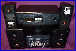 4 BOSTON ACOUSTICS SPEAKERS &1-200WATT SUB With ACOUSTIC RESEARCH CENTER SPEAKER