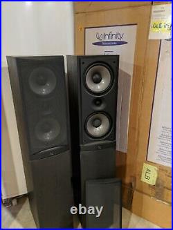 5.1 Speaker Set Infinity RS5 RS3 CC3, Acoustic Research S112PS, 6 pieces total