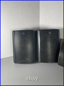 5 Acoustic Research AR Bookshelf Speakers Black