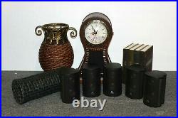 5 Acoustic Research HD510 Home Theater Speakers with hiding vase clock Book
