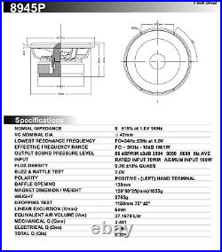 7 inch Usher Woofer (2) purchased new from Parts Express