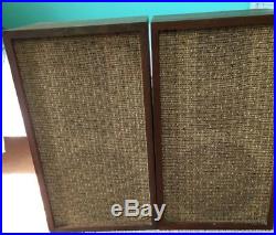 ACOUSTIC RESEARCH 60's VINTAGE AR2 SPEAKERS FULLY FUNCTIONAL LEGENDARY SOUND