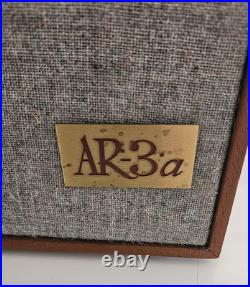 ACOUSTIC RESEARCH AR3a European Cab NEEDS REFOAMED & TLC