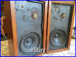 ACOUSTIC RESEARCH AR3a SPEAKERS. Alnico woofers, refinished, OEM grill cloth