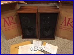 ACOUSTIC RESEARCH AR4X SPEAKERS, Original Shipping Boxes, Beautiful Set