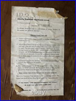 ACOUSTIC RESEARCH AR-3A Speakers Pair 43120/43122 Vintage