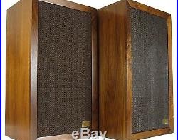 ACOUSTIC RESEARCH AR-3A VINTAGE SPEAKERS NEW SURROUNDS REFINISHED NICE