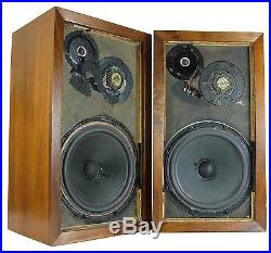 ACOUSTIC RESEARCH AR-3A VINTAGE SPEAKERS NEW SURROUNDS REFINISHED NICE