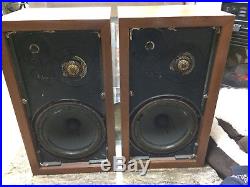 ACOUSTIC RESEARCH AR-3A Vintage Speakers For Restoration As IS FREE SHIPPING