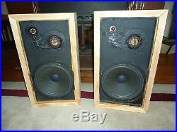 ACOUSTIC RESEARCH AR-3a SPEAKERS RESTORED UNFINISHED PINE