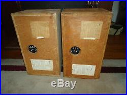 ACOUSTIC RESEARCH AR-3a SPEAKERS RESTORED UNFINISHED PINE