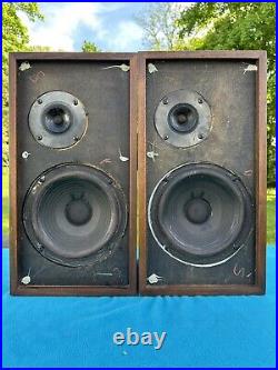 ACOUSTIC RESEARCH AR-4X 1970 Vintage Bookshelf Speakers Crossover Pot Bypassed