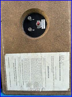 ACOUSTIC RESEARCH AR-4X 1970 Vintage Bookshelf Speakers Crossover Pot Bypassed