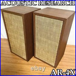 ACOUSTIC RESEARCH AR-4X AR Speaker Pair Used Working Free Shipping ACOUSTIC RESEARCH AR-4X AR Speaker Pair Used Working Free Shipping