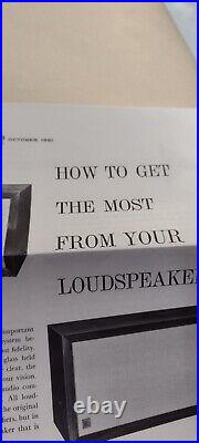 ACOUSTIC RESEARCH AR-4X Vintage Bookshelf Speakers Including Original Pamphlets