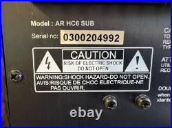 ACOUSTIC RESEARCH AR HC6 Home Audio Theater Speaker System Sub Woofer