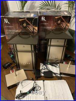 ACOUSTIC RESEARCH AW825 Portable Outdoor Wireless Speaker Set of 2 Used 1x