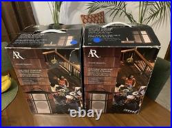 ACOUSTIC RESEARCH AW825 Portable Outdoor Wireless Speaker Set of 2 Used 1x