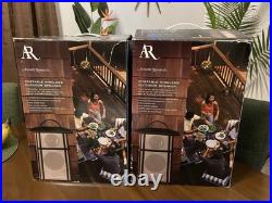 ACOUSTIC RESEARCH AW825 Portable Outdoor Wireless Speaker Set of 2 Used 1x