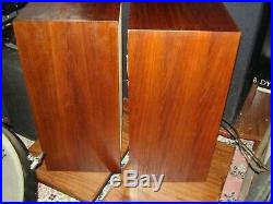 ACOUSTIC RESEARCH SPEAKERS AR-4x Vintage Pair Oiled Walnut. READY TO PLAY
