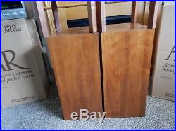 AR3a Acoustic Research Speakers with Original Boxes & also Includes Stands