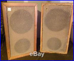 AR-1 Acoustic Research Speakers Pair Vintage Loudspeakers no reserve