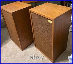 AR-2x SPEAKERS in AMAZING CONDITION woofers + tweeter pots + crossovers restored