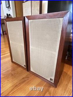 AR-3 Speakers Rare Mahogany All Original Serviced 1965 Receipt