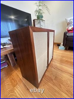AR-3 Speakers Rare Mahogany All Original Serviced 1965 Receipt