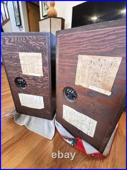 AR-3 Speakers Rare Mahogany All Original Serviced 1965 Receipt