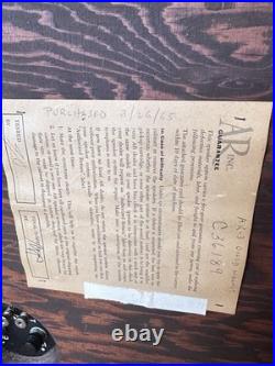 AR-3 Speakers Rare Mahogany All Original Serviced 1965 Receipt