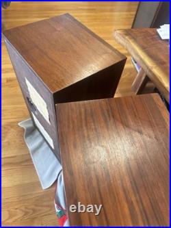 AR-3 Speakers Rare Mahogany All Original Serviced 1965 Receipt