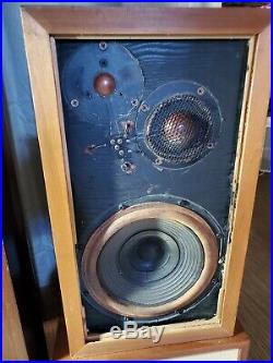 AR-3 Speakers ULTRA RARE UNFINISHED VERY FIRST VERSION BRONZE ONE PAIR