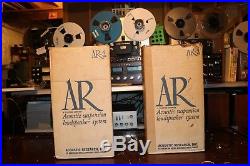 AR 4 xa Speakers near mint in original boxes see video demo
