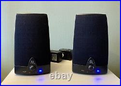 AR AW871 Wireless Stereo Speakers, original power cords, clean batt compartment