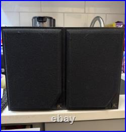AR Acoustic Research 215 PS Black Bookshelf Speaker Set Tested Work Great
